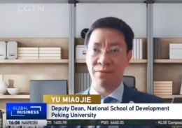 CGTN Interviews Yu Miaojie on China's exports