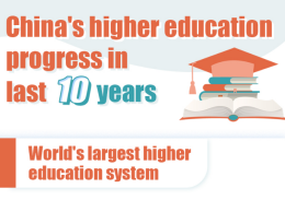 China's higher education progress in last 10 years