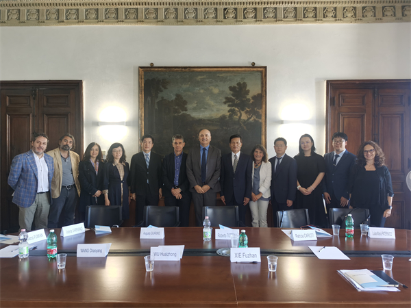 ​WACS President Xie Fuzhan visits Italy for academic exchange